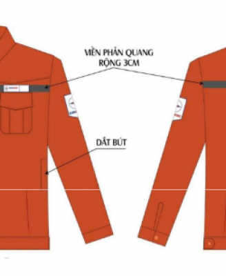Quần áo bảo hộ lao động điện lực màu cam - 192